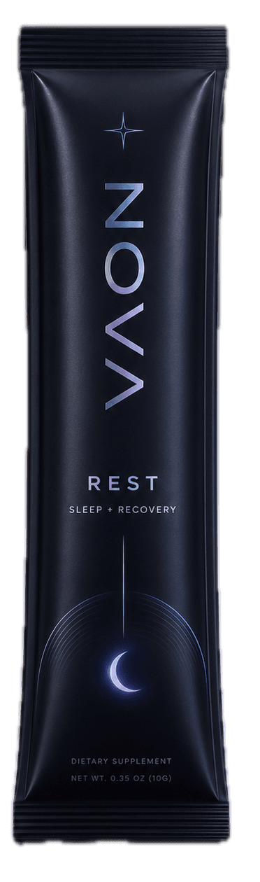 NOVA REST stick pack — matte black, Sleep + Recovery