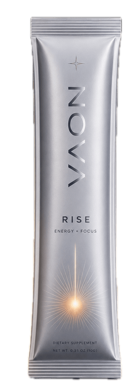 NOVA RISE stick pack — silver, Energy + Focus